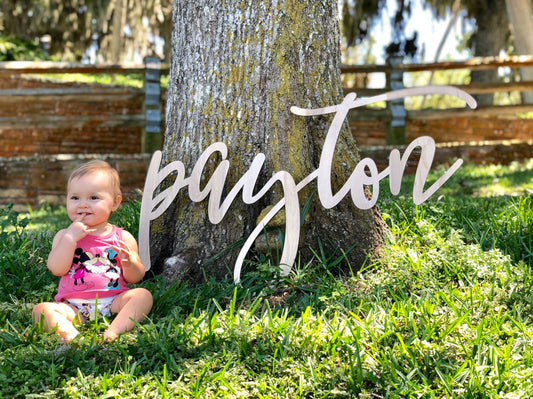 Nursery Wooden Name Sign, Personalized Name Cut Out, Baby Name Signs, Personalized Gift For Baby, Wedding Signs, Custom Wood Sign