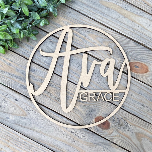 Baby Girl Name Sign, Nursery Sign, Custom Baby Name Sign, Over the Crib Sign, Girls Bedroom Sign, Baby Shower Gift, Personalized Wood Sign
