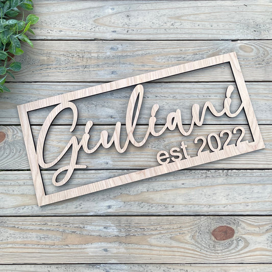 Large Last Name Sign, Cutout Last Name Sign, Wedding Name Sign, Wedding Wood Last Name Sign, Backdrop Sign For Party, Wedding Backdrop