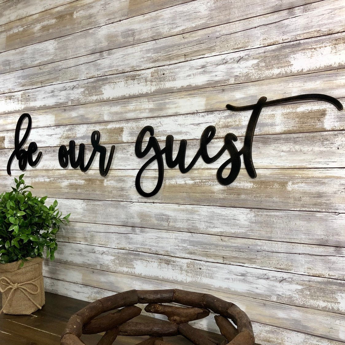 Be Our Guest Wood Sign, Guest Bedroom Decor, Entryway Wall Decor, Guestroom Farmhouse Sign, Signs For Home, Dining Room Sign