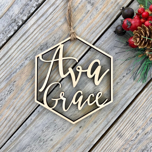 2023 Personalized Christmas Ornaments, Custom Name Christmas Ornament, Stocking Tag, Custom Name Cut Out, Holiday Christmas Personalized