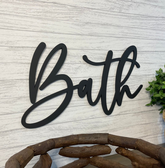 Bath Sign, Bathroom Wall Decor, Bathroom Sign, Bathroom Wall Art, Bathroom Decor, Sign Wood For Home, Bathroom Toilet Sign, Bath Sign Wall